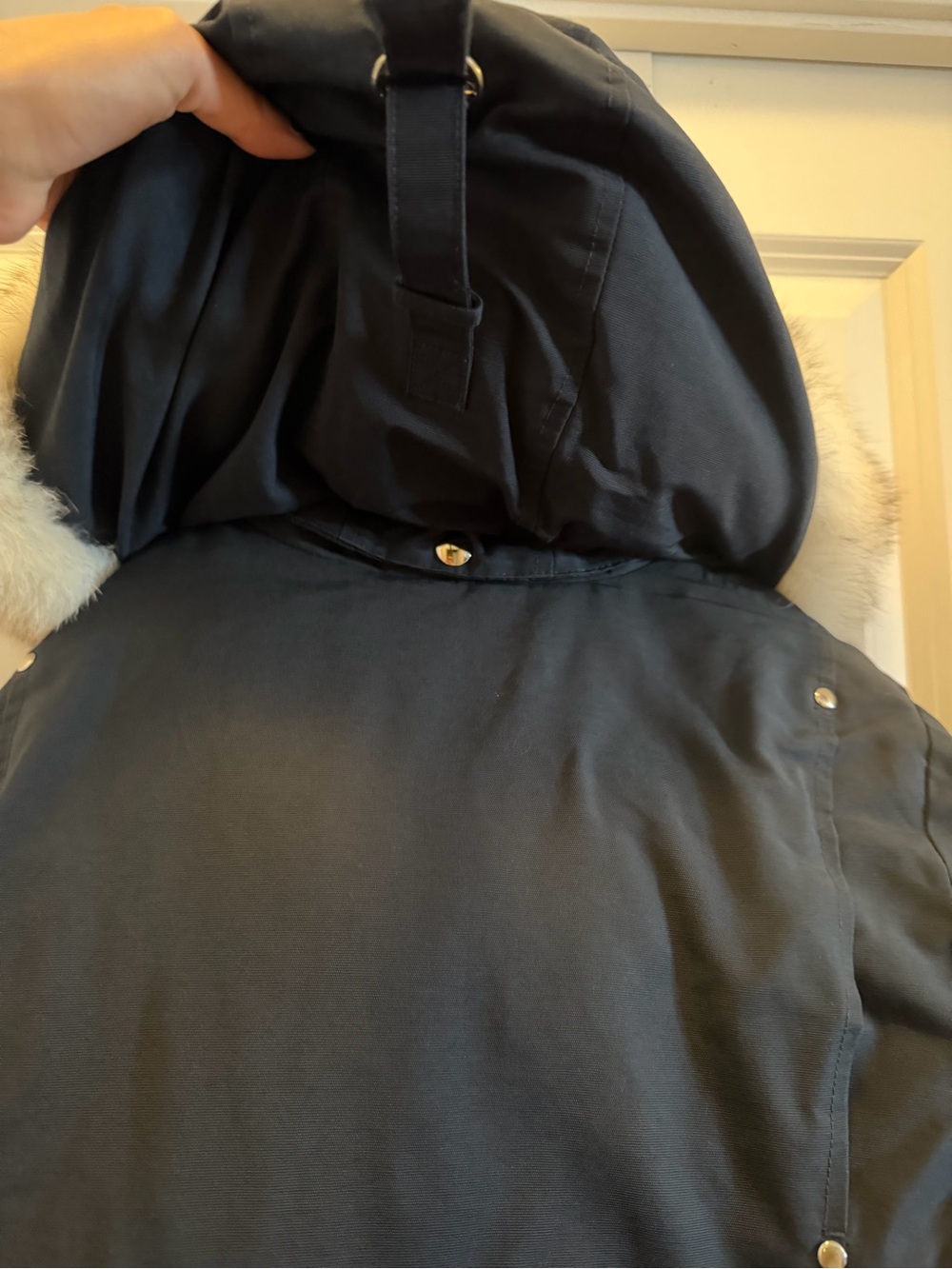 Moose Knuckles Down Filled Parka Real Fur Large - Picture 3 of 16